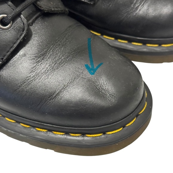 Dr. Martens 1460 Black Lace Up Softy Leather Combat Boot 8 - Picture 6 of 16